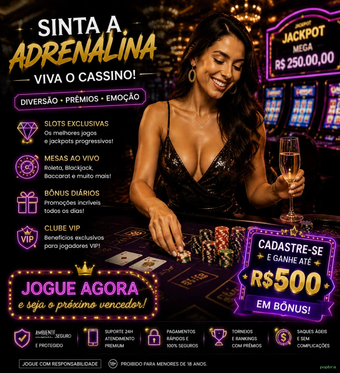 Canal oficial da popbra no Telegram